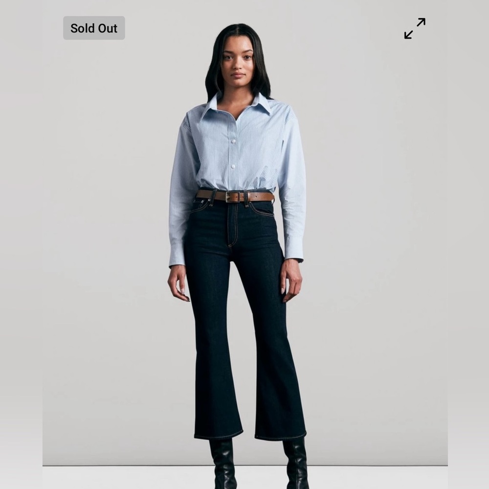 Rag & Bone Casey High Rise Ankle Flare Jeans, size 29